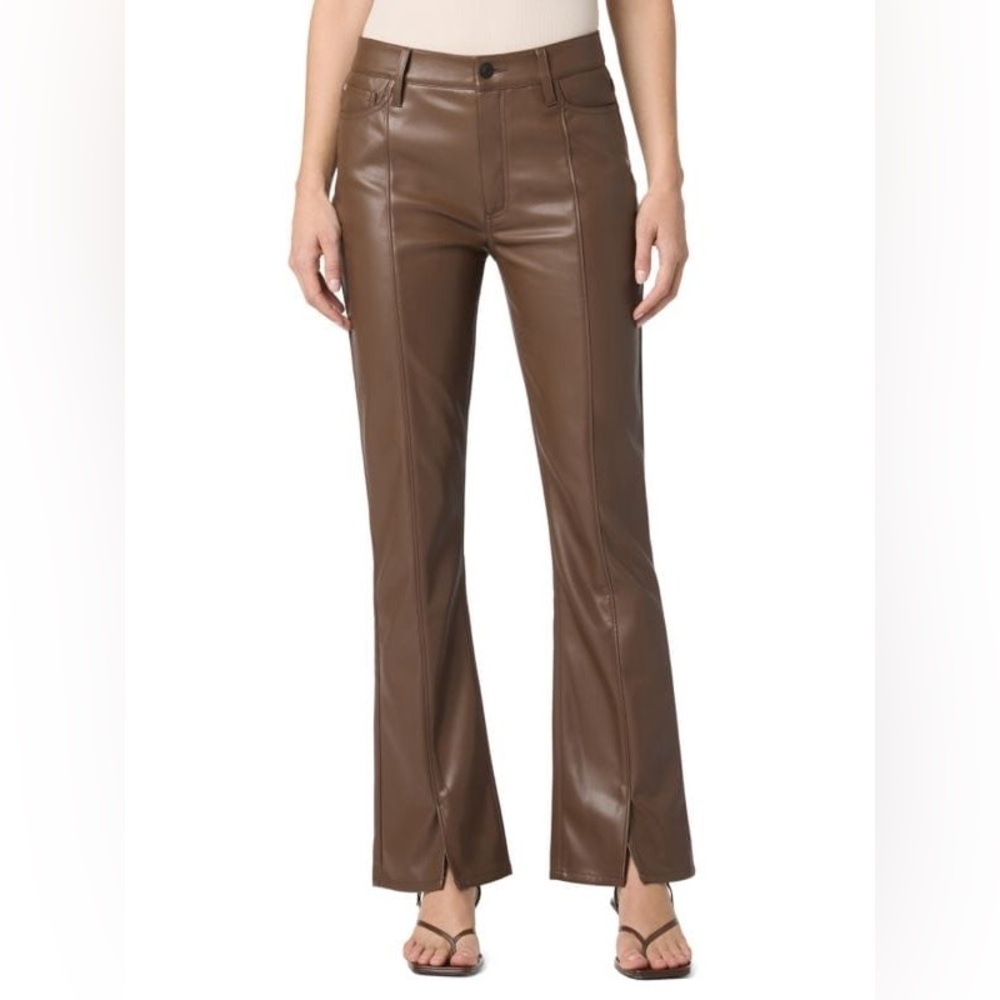 *NWT* Hudson Jeans Blair High-Rise Bootcut Pants With Vent Slits in Espresso